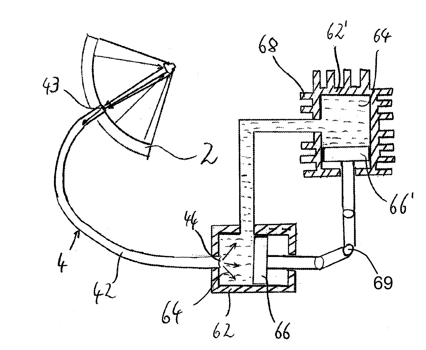 Apparatus for utilizing radiation energy