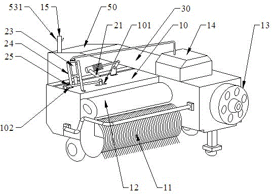 Novel square-bundling-type bundling machine