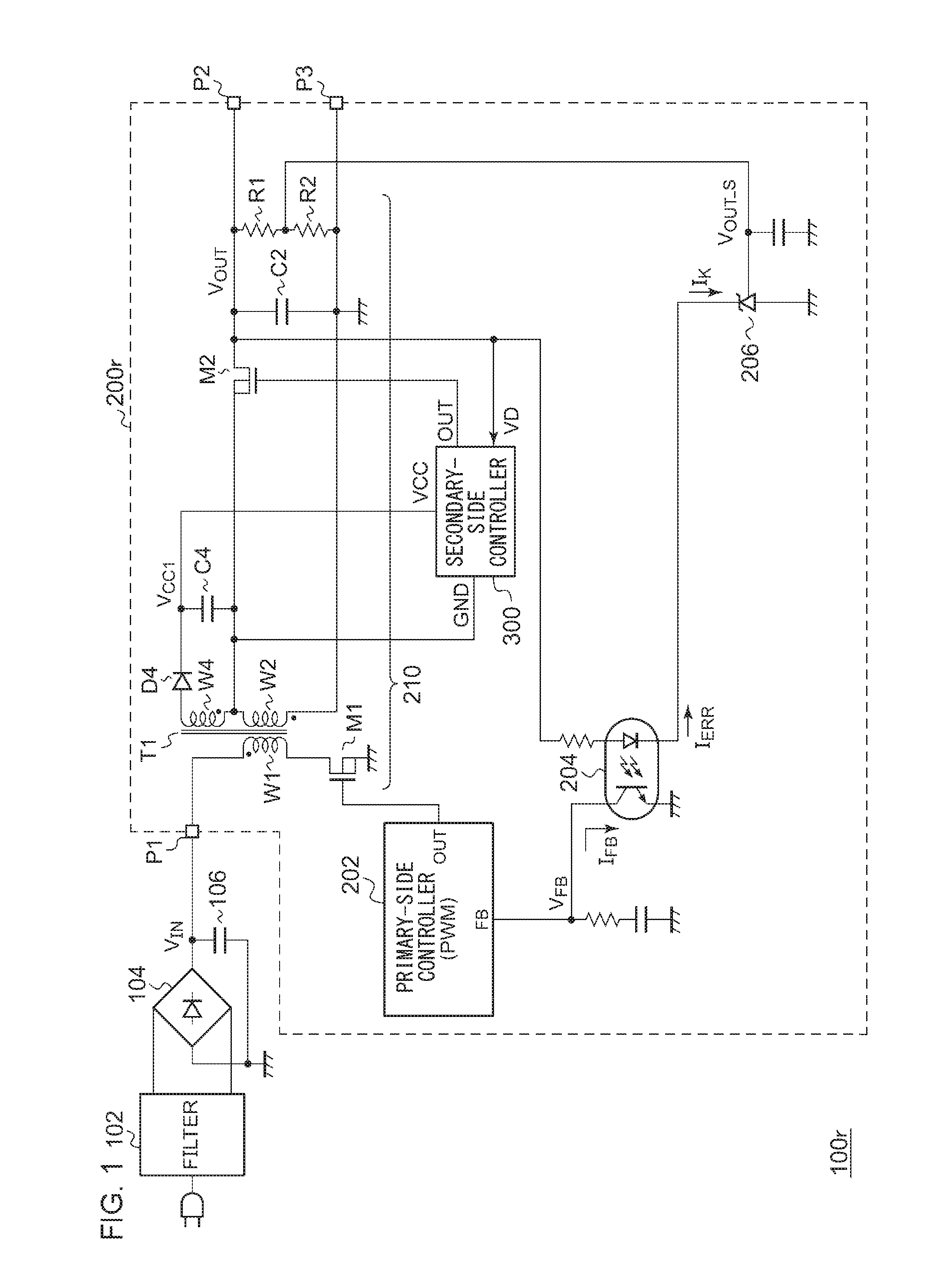 Insulated synchronous rectification dc/dc converter