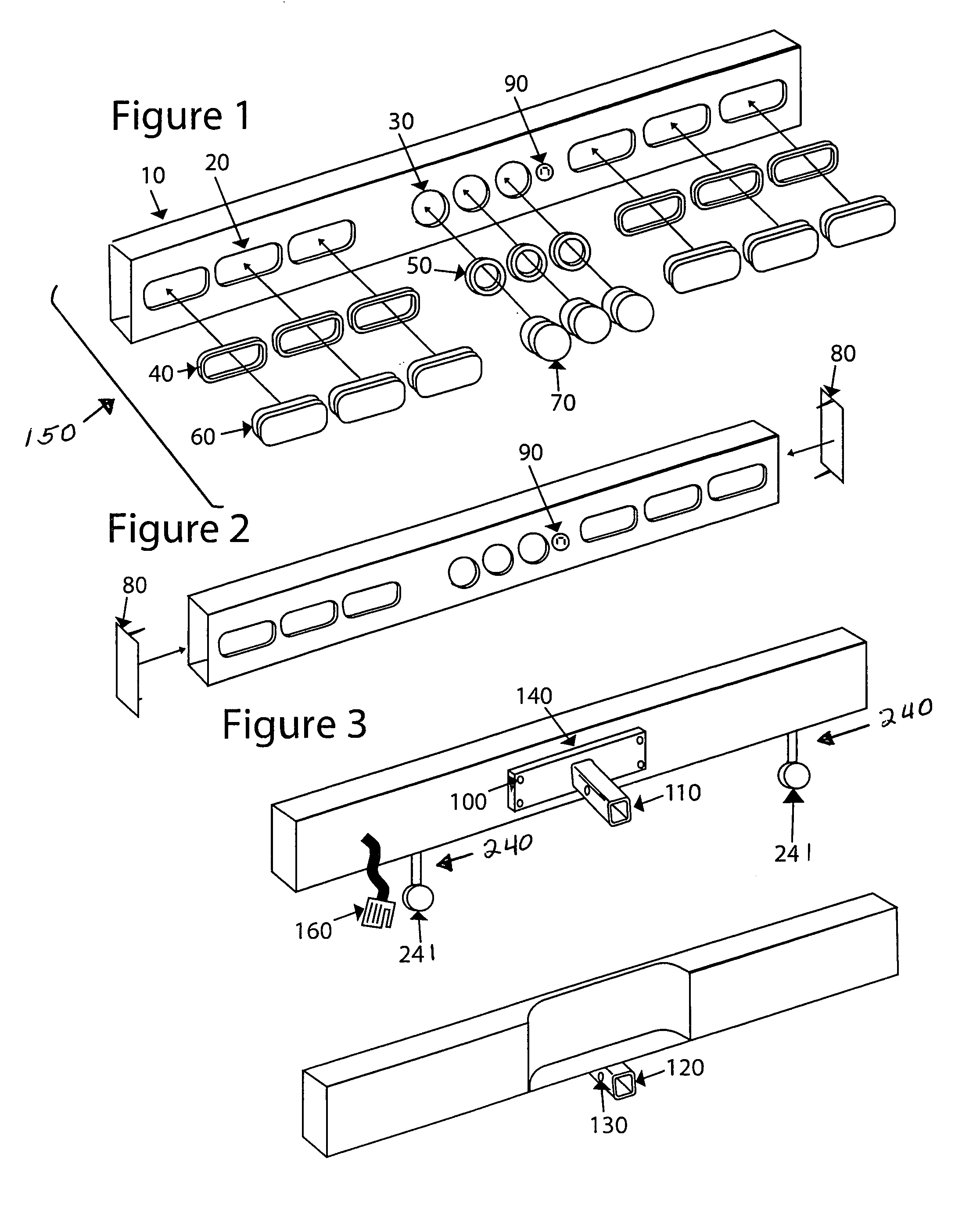 Safety light bar with a light fixture assembly