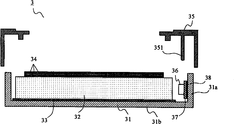 Backlight device and flat display device using same