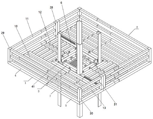 Tower crane bottom layer anti-climbing device capable of being repeatedly used on building construction site