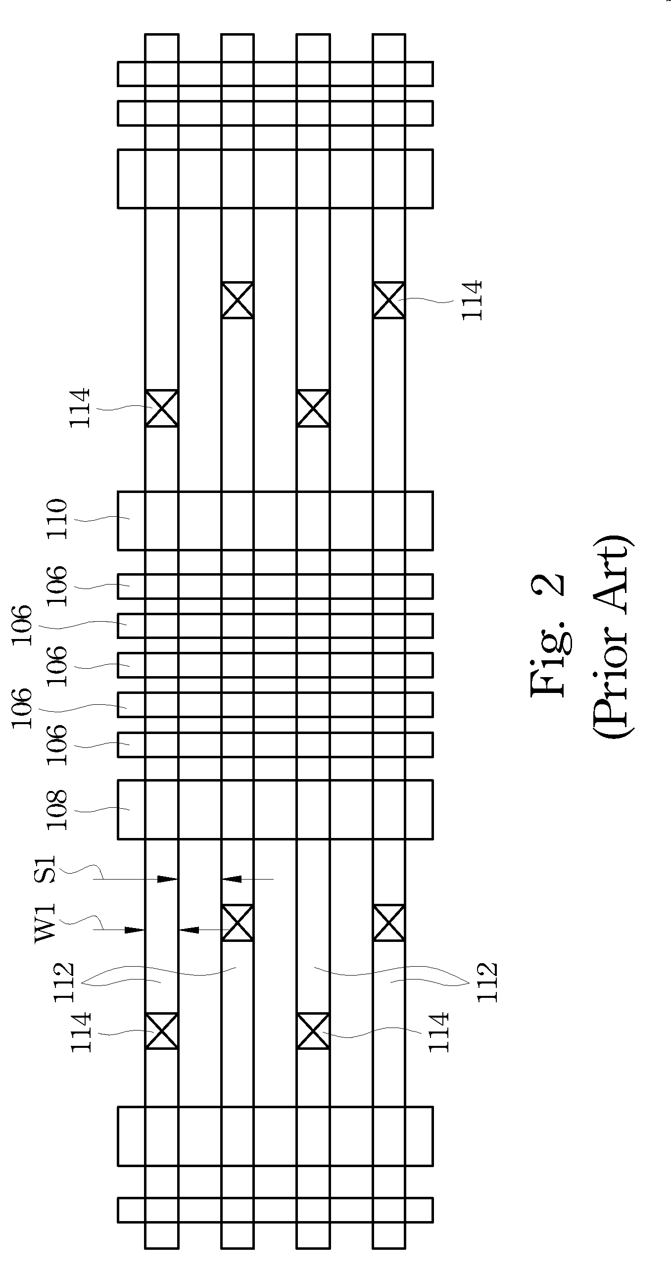 Pitch by Splitting Bottom Metallization Layer