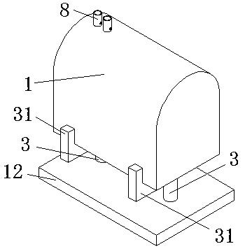 Device for reactive recovery of polyvinyl alcohol in wastewater