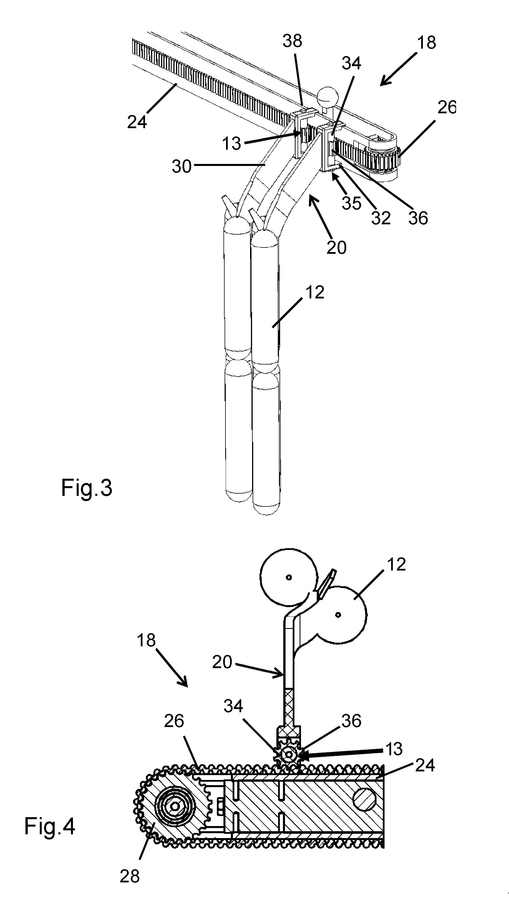 Suspension apparatus for suspending strings of sausages