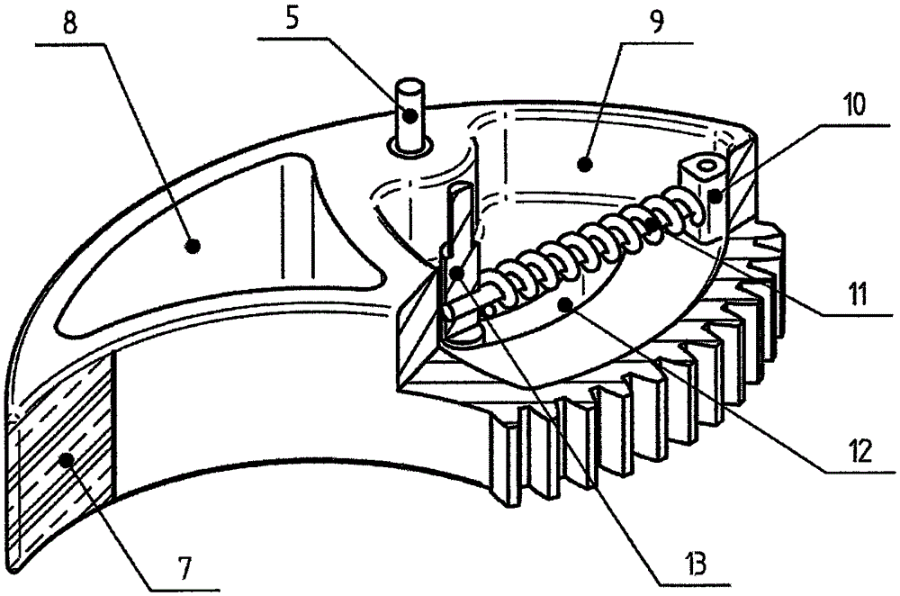 Self-adapting deformable travelling device for robot and robot