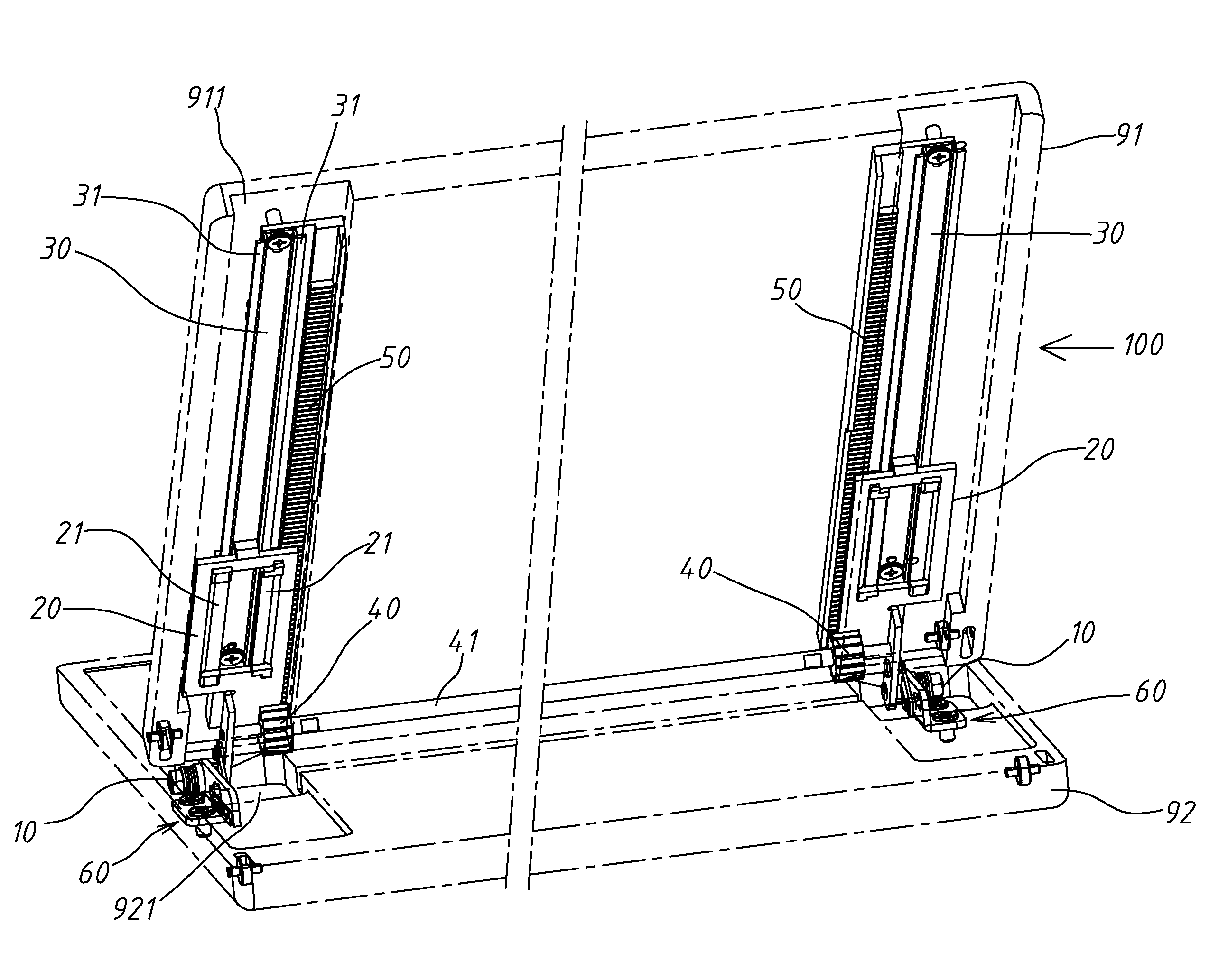 Hinge-slide cover mounting structure using a sheet metal bracket mechanism