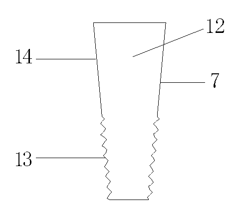 Cast-in-place five-star-shaped end part threaded tapered pile and construction method of cast-in-place five-star-shaped end part threaded tapered pile