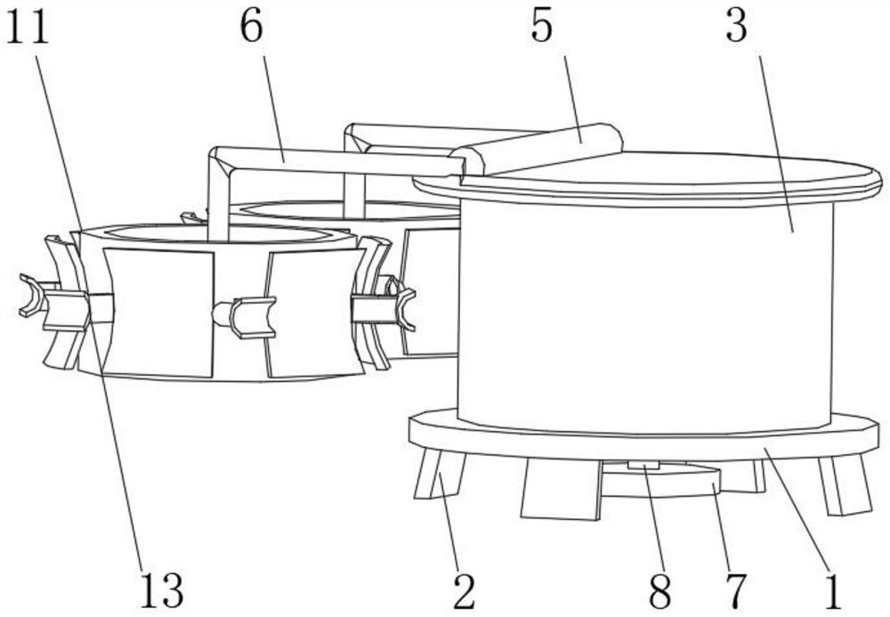 Power supply cable winding device