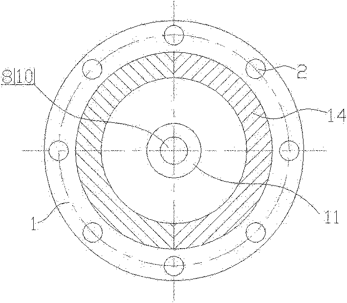 Axial adjusting device of butterfly valve shaft