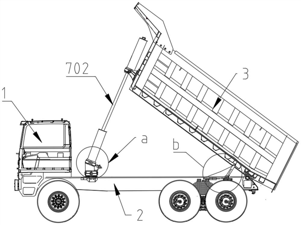 A hydraulic system of a heavy dump truck and its control method