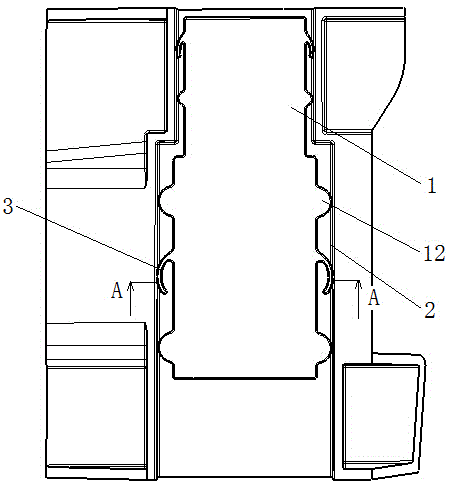 Interior sliding rail structure capable of preventing abnormal noise