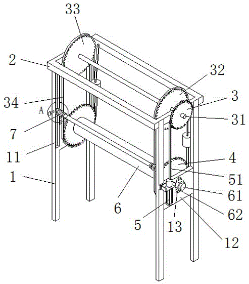 A flattening device for steel plates