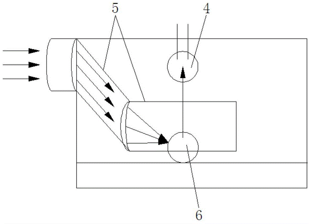 Reflective photoelectric colorimetric detection method and detection device