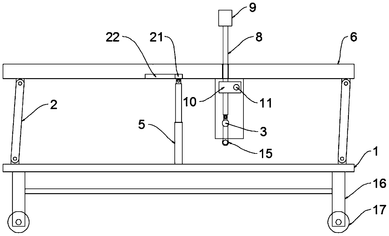 Multifunctional examination bed for gynecology