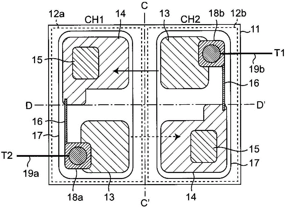 Optical coupling bidirectional thyristor element