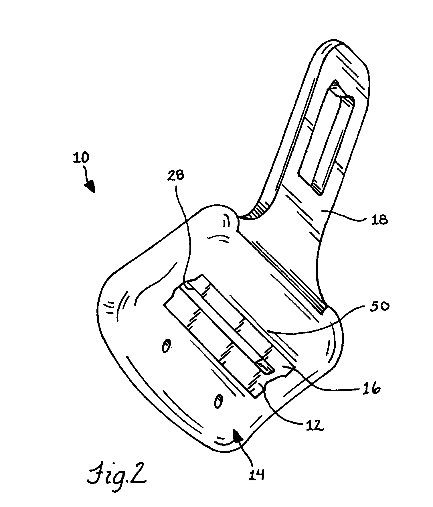 Anti-rattle tongue plate and method of forming same