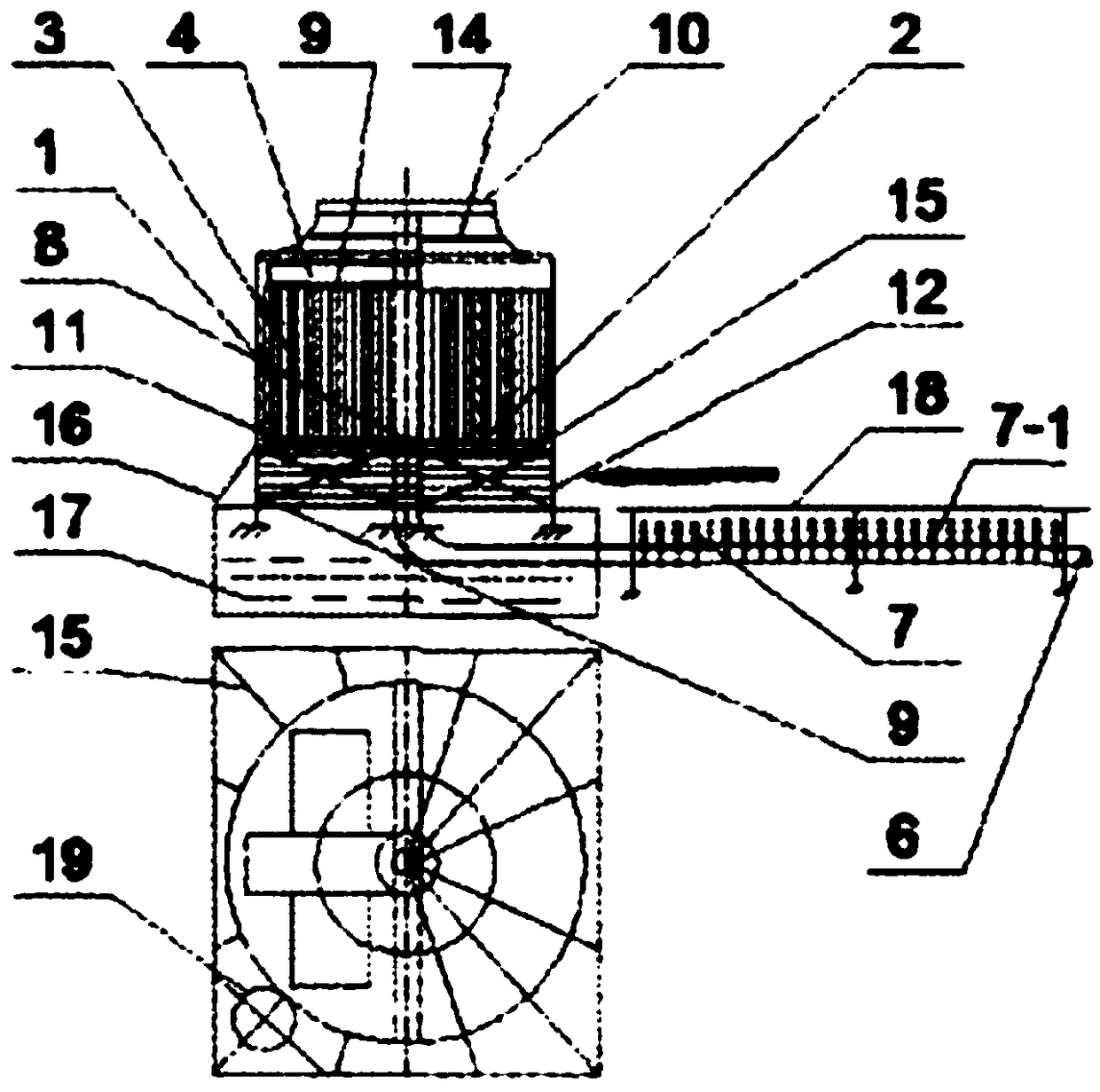 Heat pipe and heat storage combined type water cooling method and device thereof