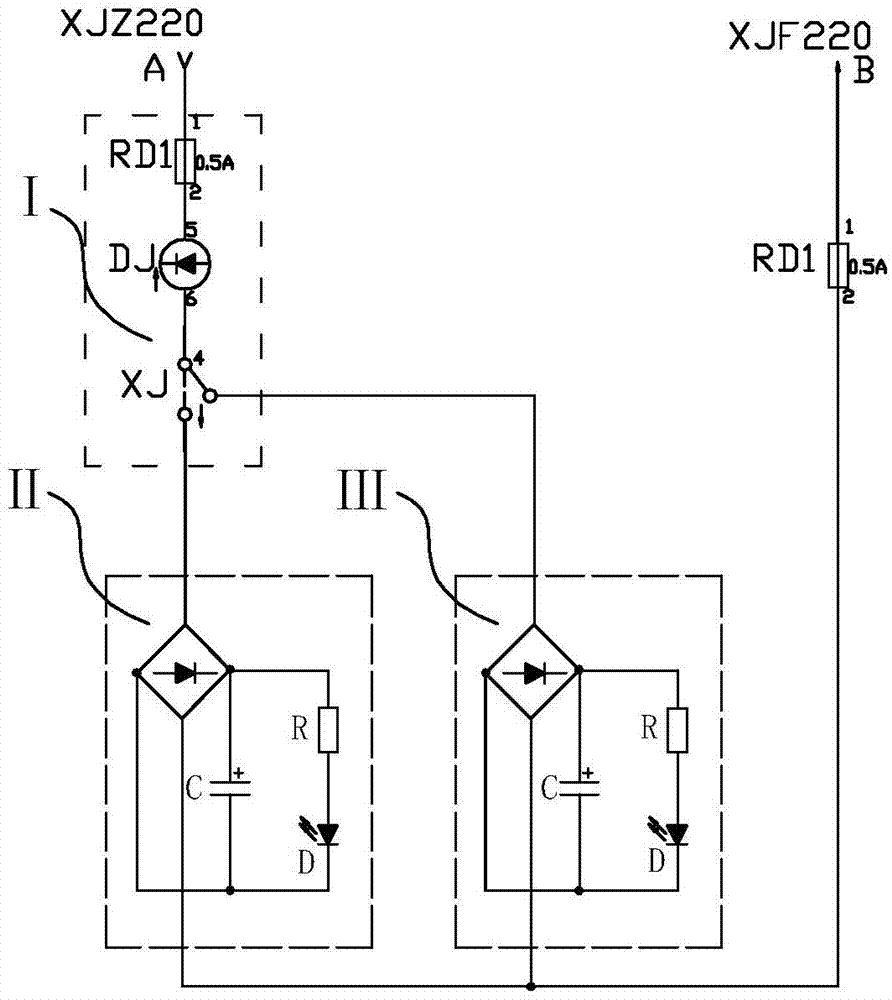 Signal lighting circuit of railway train operation sand table LED model