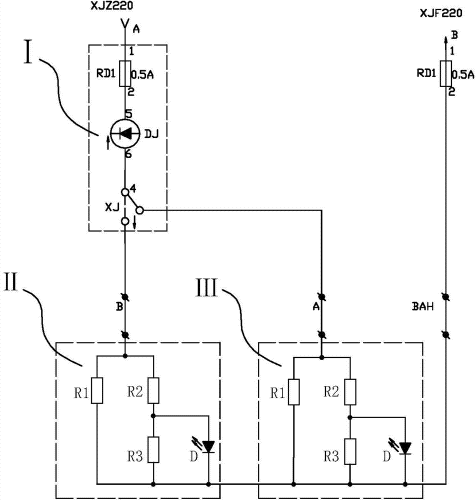 Signal lighting circuit of railway train operation sand table LED model