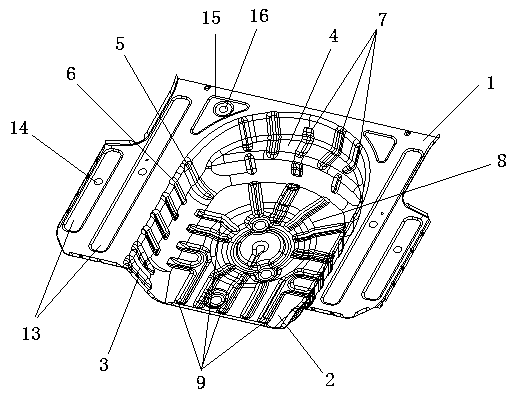 Automobile rear floor structure