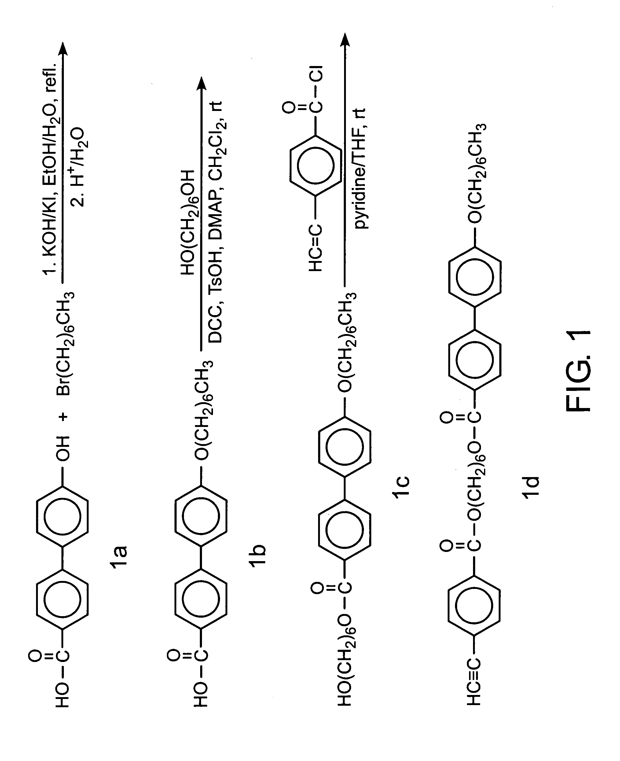 Acetylene polymers and their use as liquid crystals