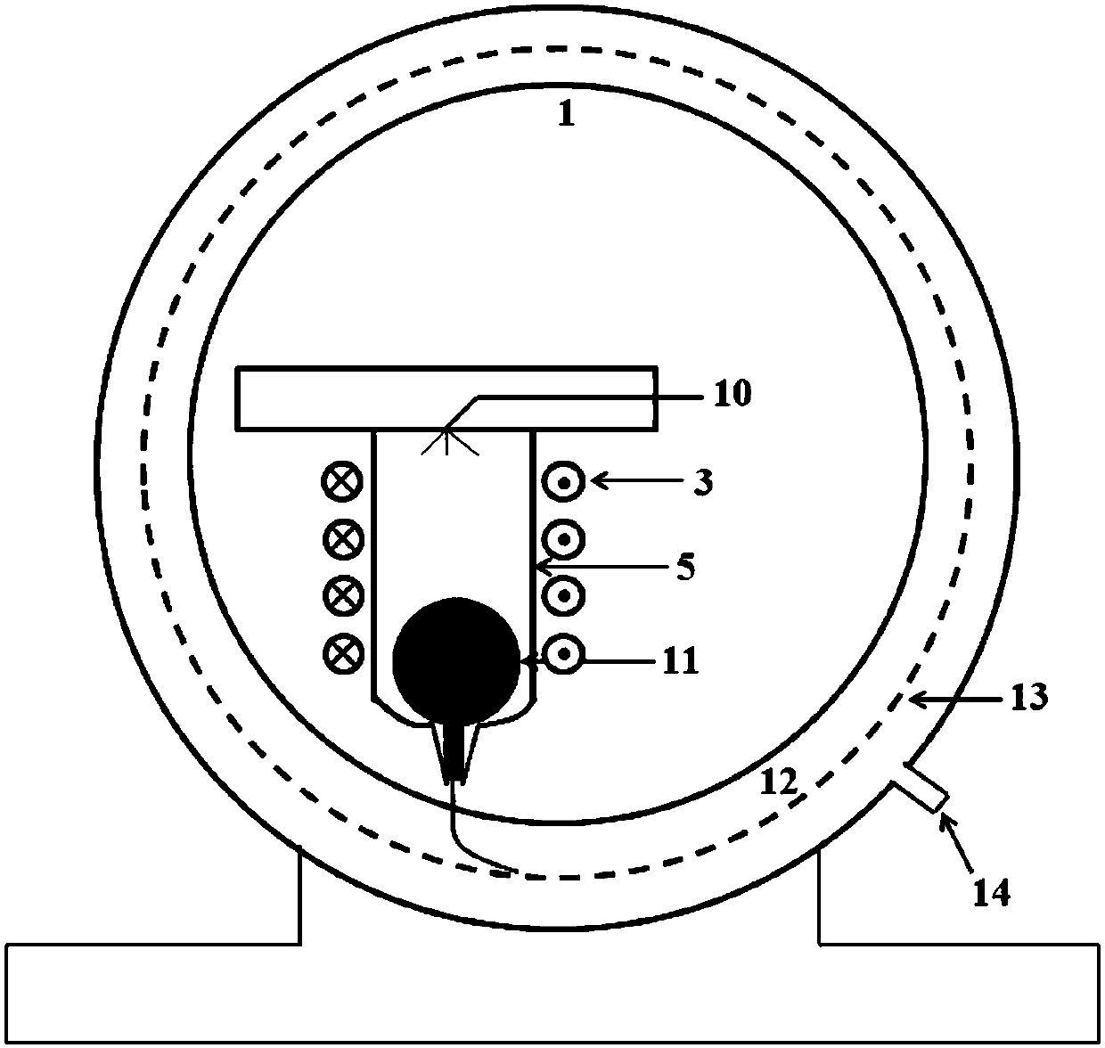 Iridium amorphous alloy wire and preparation method thereof