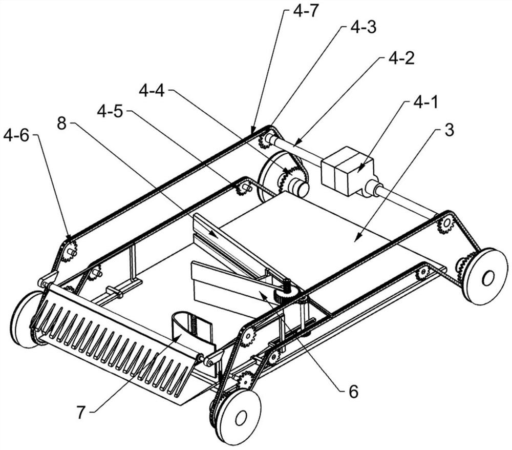 Movable whole-row harvesting device for edible fungi