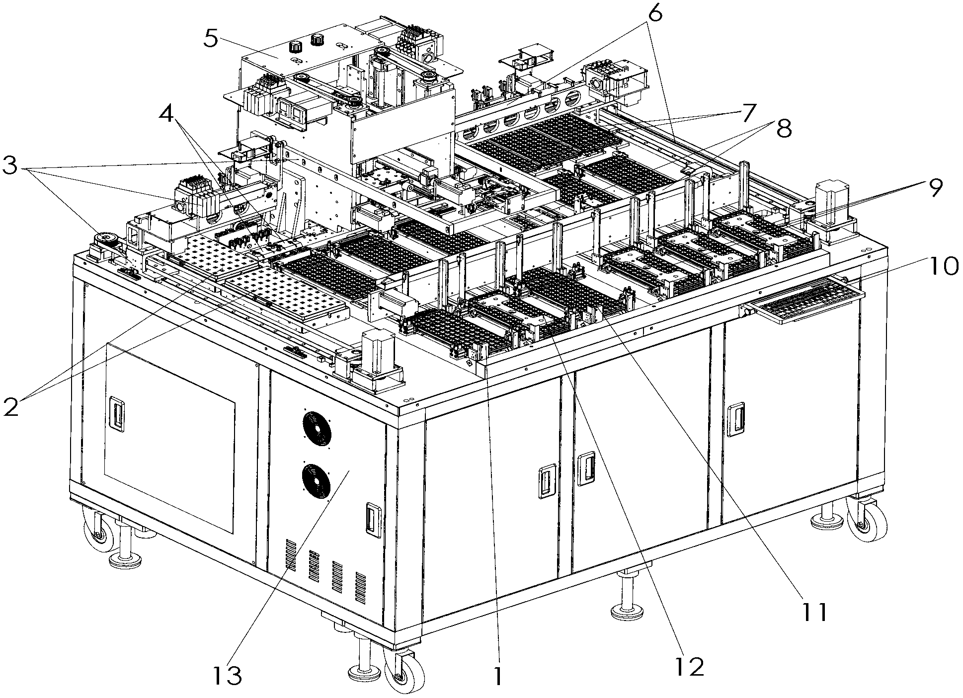 Automatic testing and sorting machine for integrated circuit IC chip