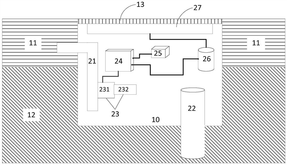 Ground subsidence camera shooting monitoring system