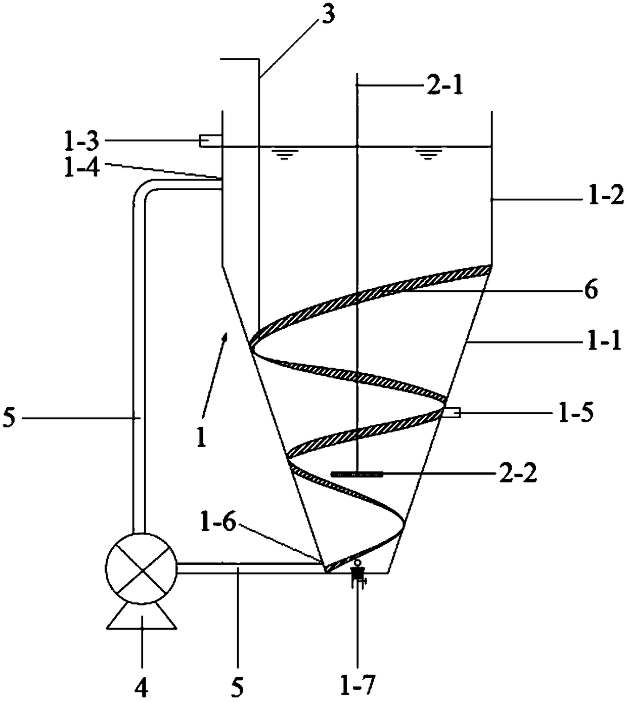 Advanced oxidation reactor and toxic refractory wastewater treatment device and treatment method