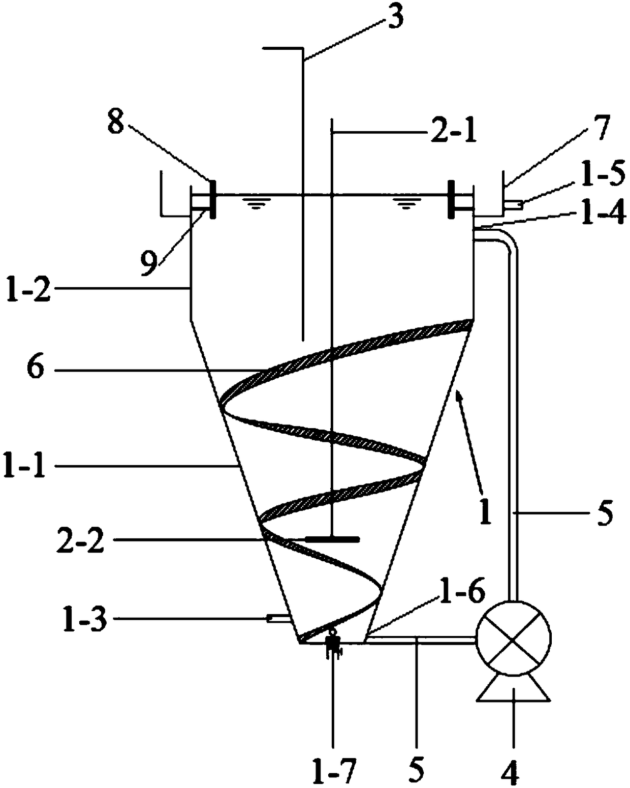 Advanced oxidation reactor and toxic refractory wastewater treatment device and treatment method