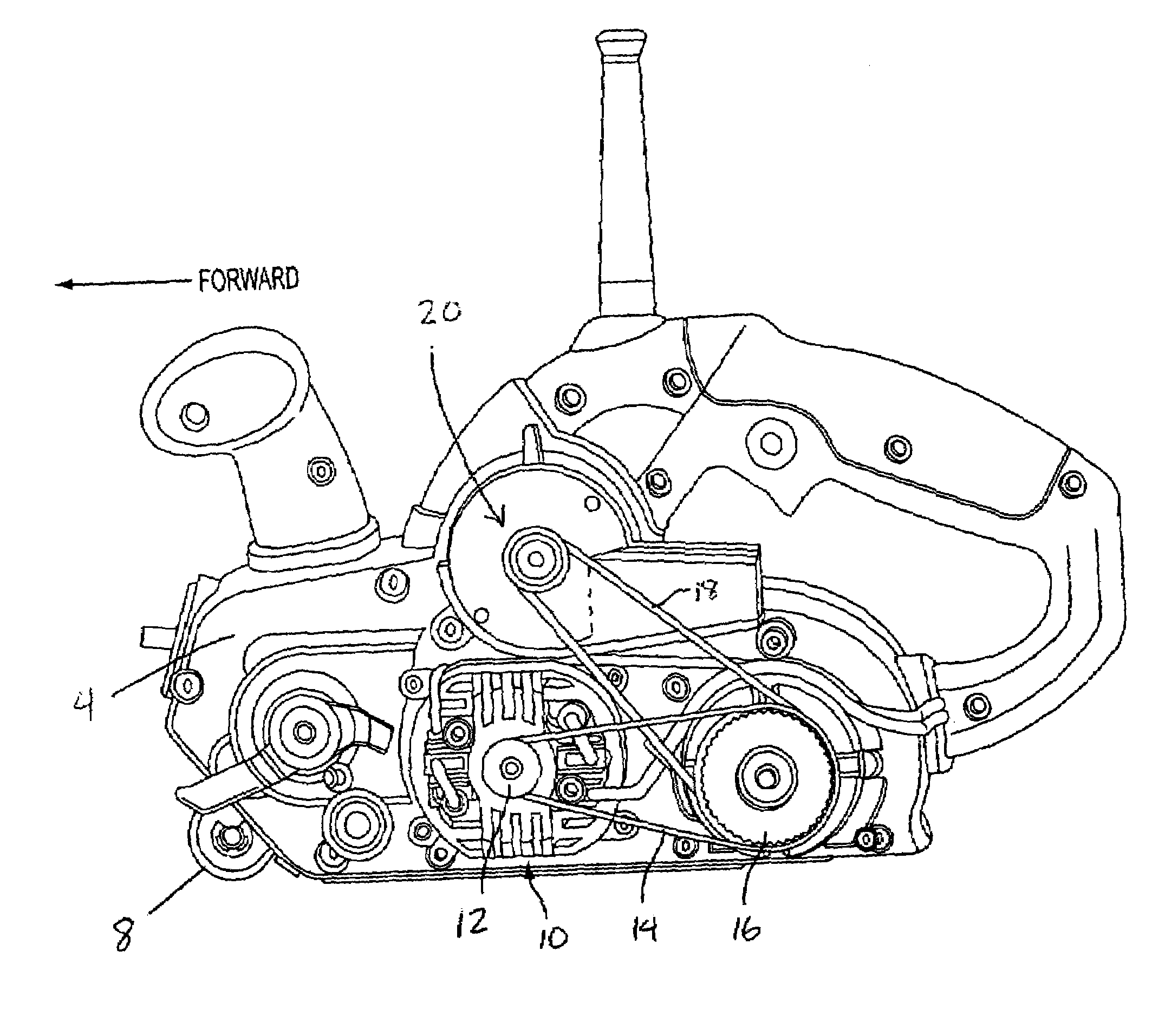 Dust collection system for a belt sander