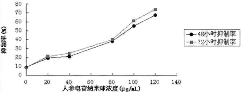 Complex nano particle of ginsenoside Rh2 albumin and preparation method thereof