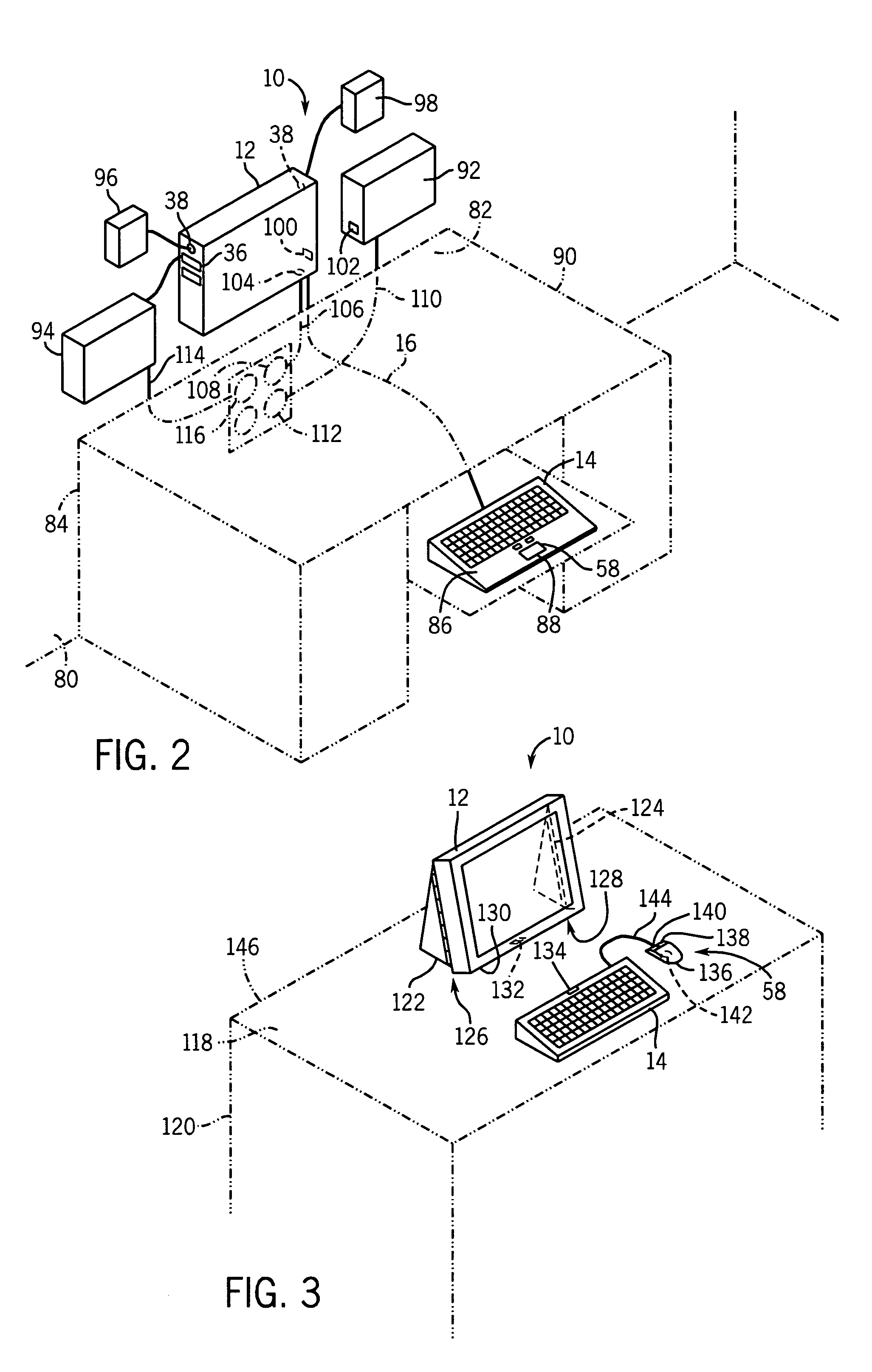 Flat panel computer having an integrally housed flat panel display