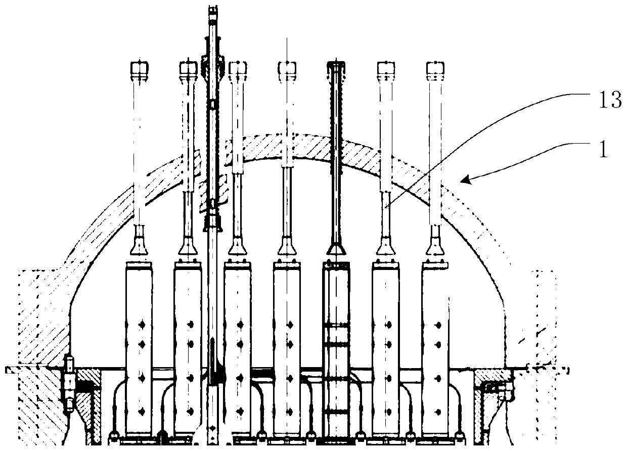 Laser measurement method, system and equipment for nuclear power station thermal sleeve flange abrasion and medium