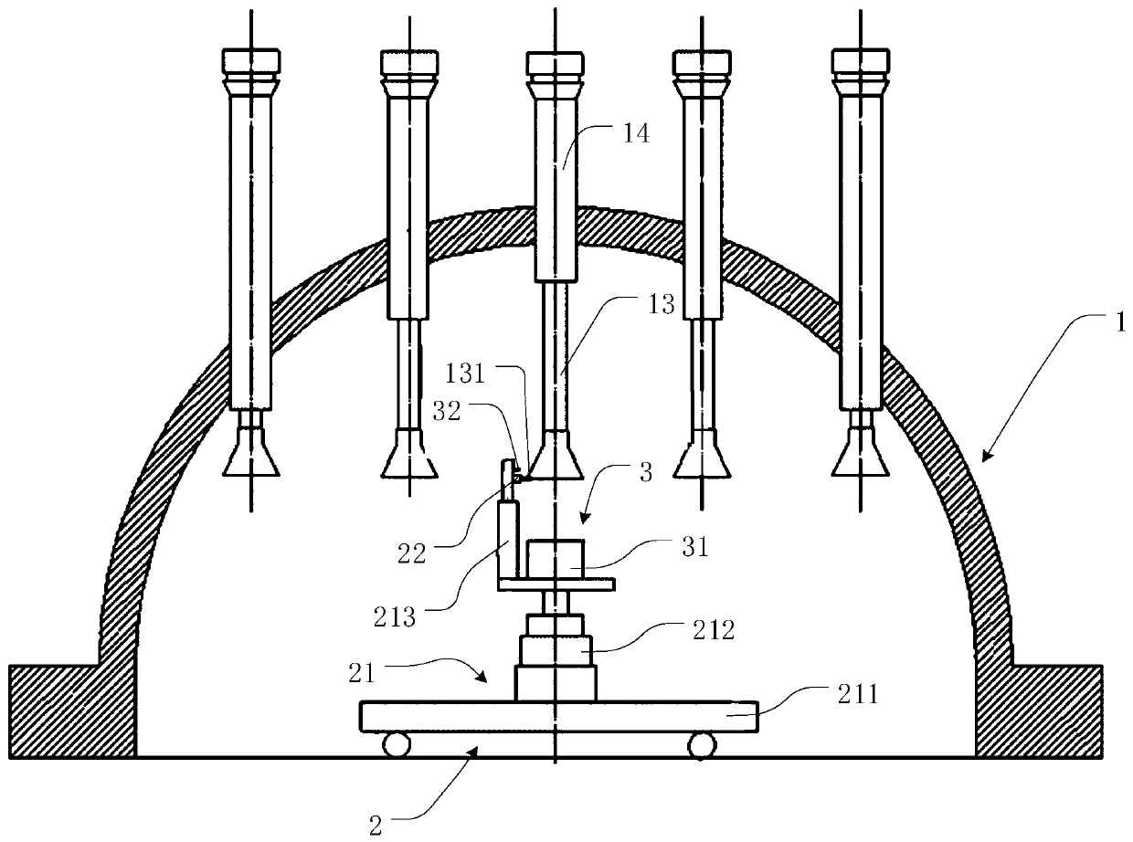 Laser measurement method, system and equipment for nuclear power station thermal sleeve flange abrasion and medium