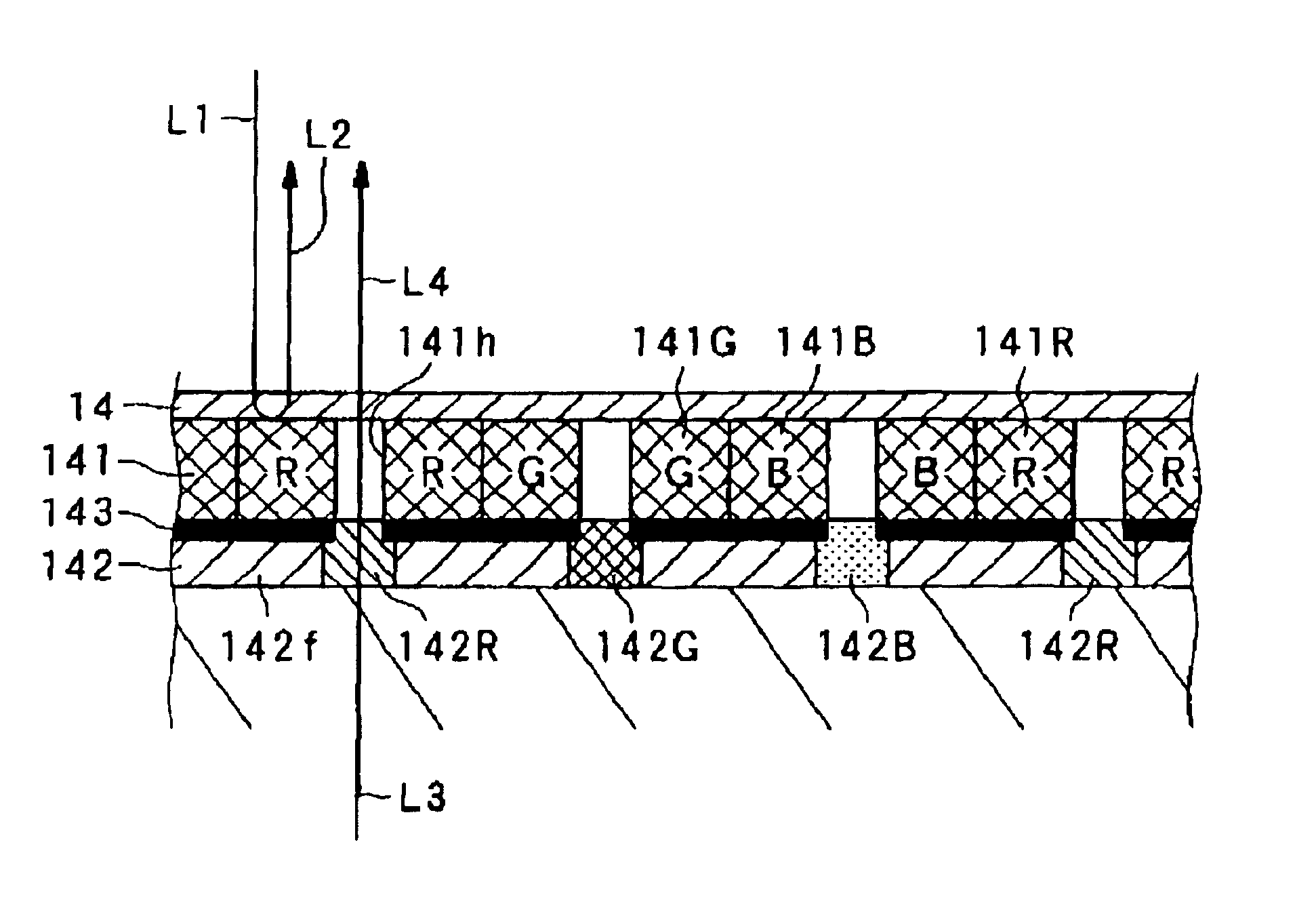 Transflective electro-optical device and electronic apparatus