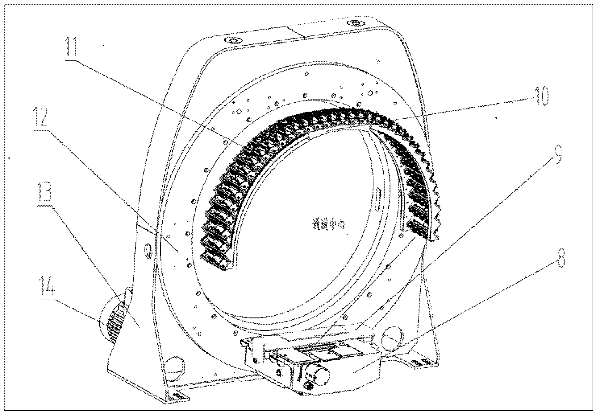 CT (computed tomography) luggage safety inspection system and detector device of CT safety inspection system