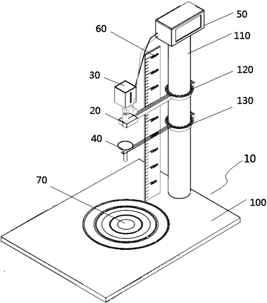 Water spray test device