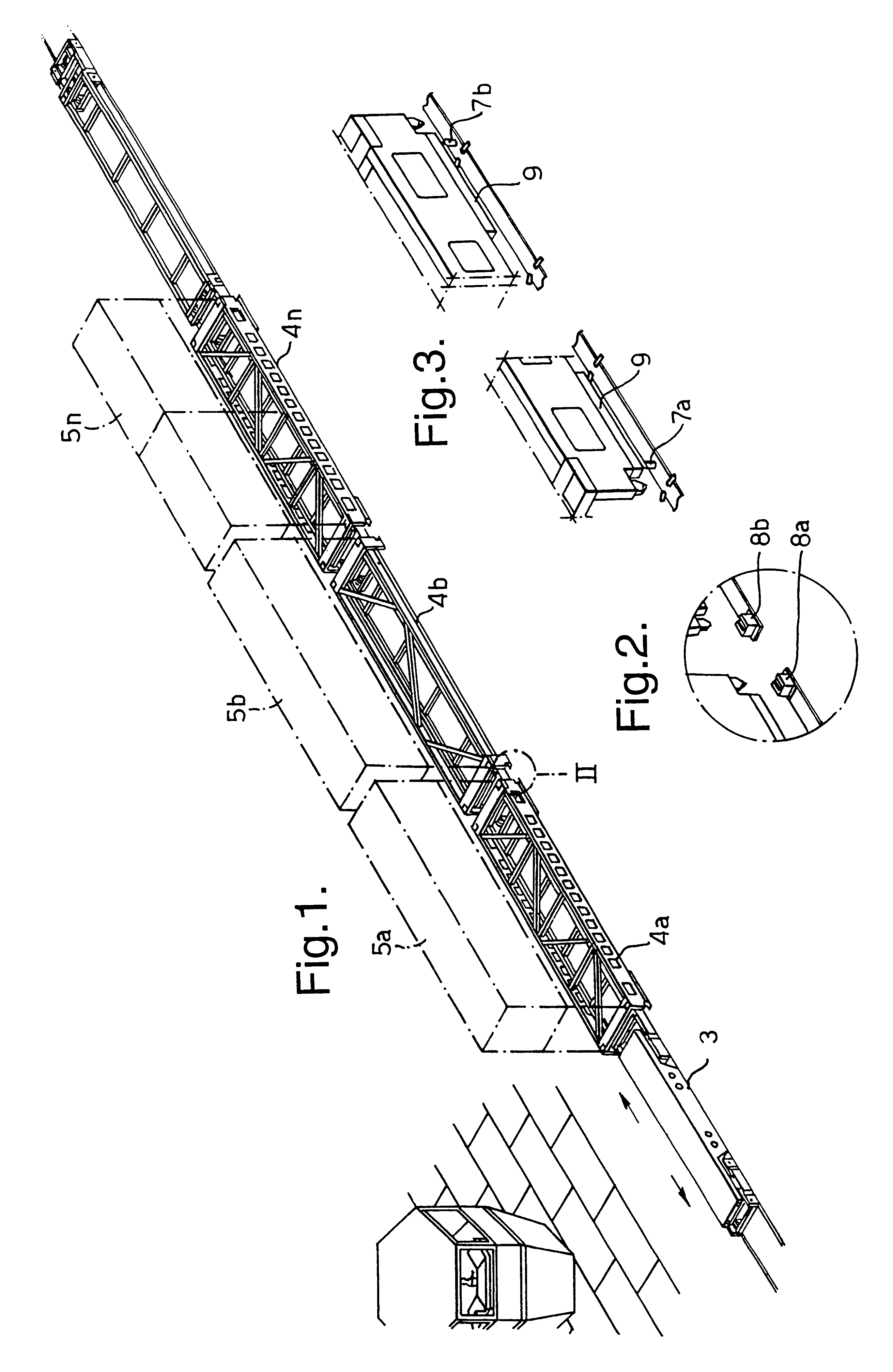 Method and arrangement for transporting load units