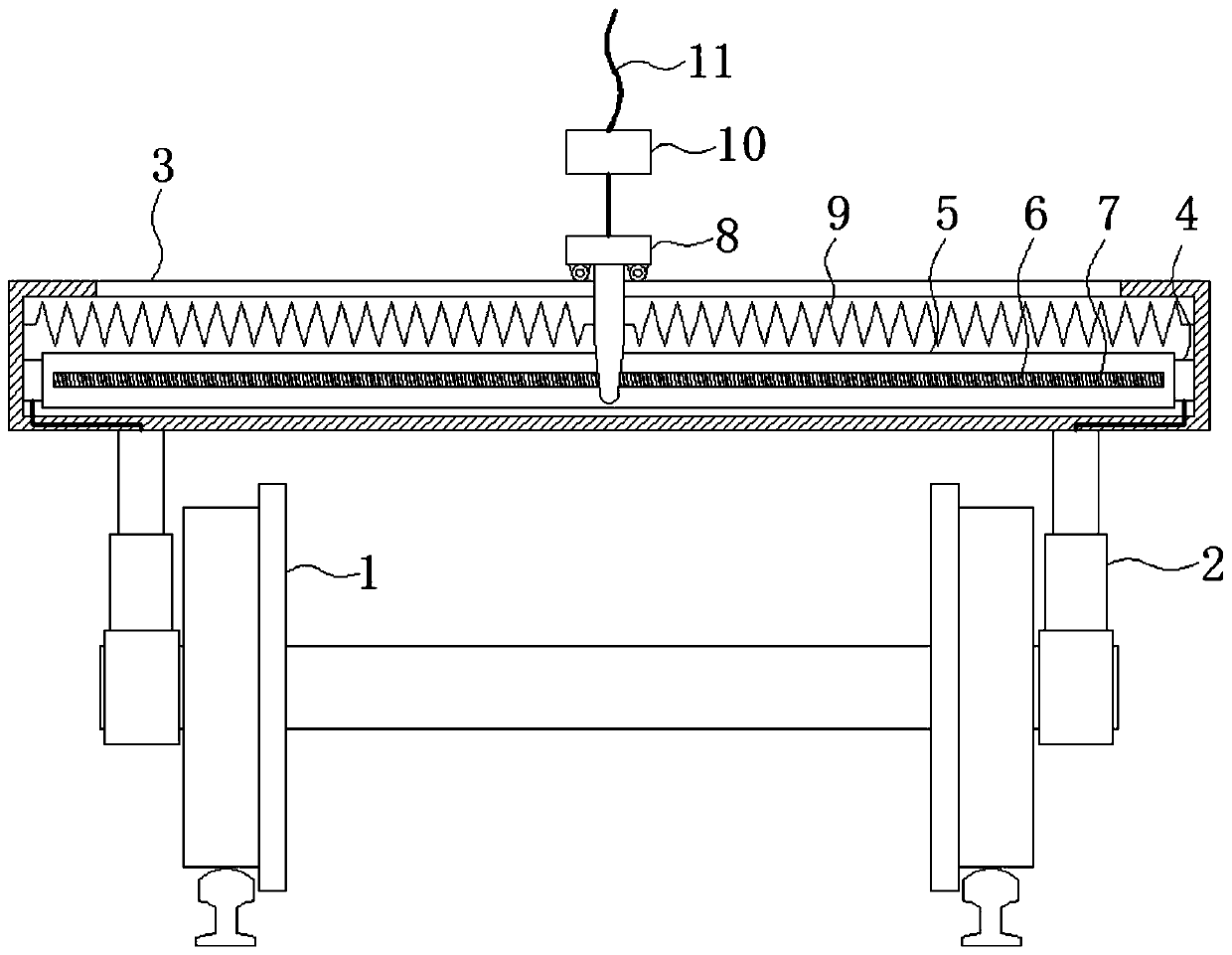 Automatically adjusting train magneto-rheological damper