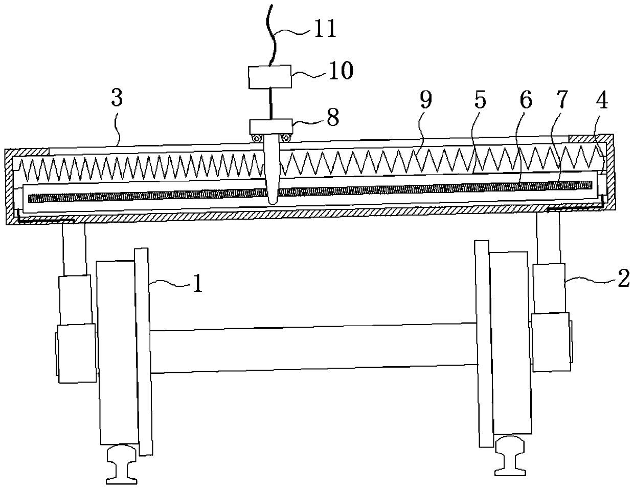 Automatically adjusting train magneto-rheological damper