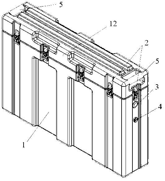 Phosphate laser glass component loading case