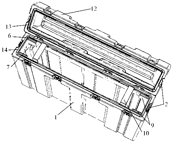 Phosphate laser glass component loading case