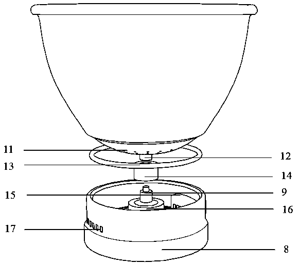 Sun-tracking solar PM2.5 detection flowerpot and method