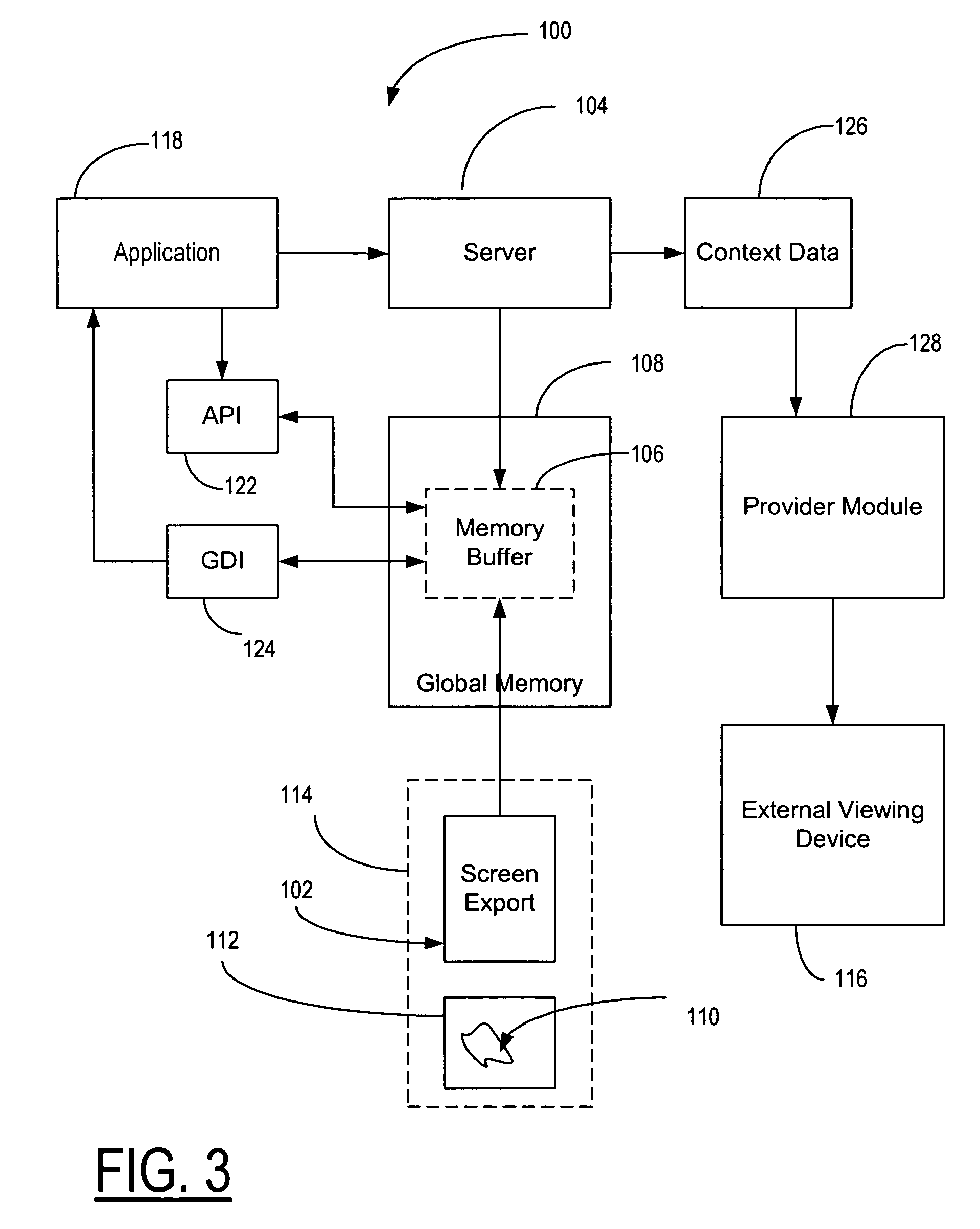 Method and apparatus for showing wireless mobile device data content on an external viewer