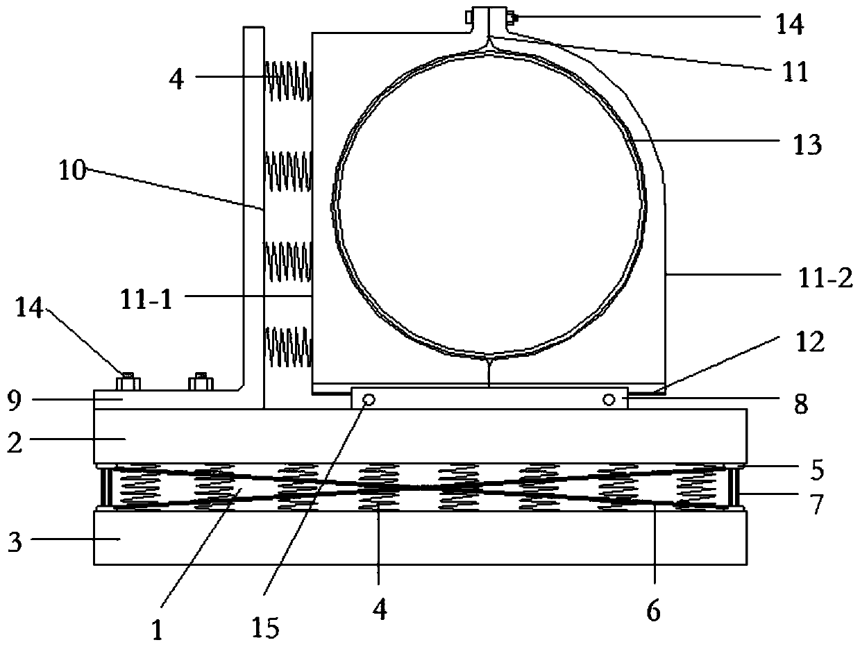 A pipeline geological disaster protection device and its installation and use method