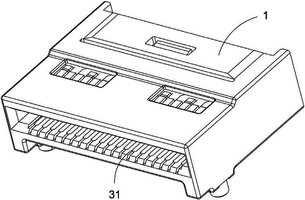 A QSFP connector for high-frequency signal transmission