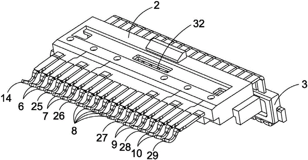 A QSFP connector for high-frequency signal transmission